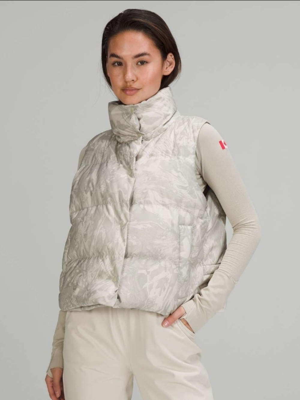 Lululemon Transformable ParkaMaple Metamorphosis Light Neutral Multi - Picture 3 of 6